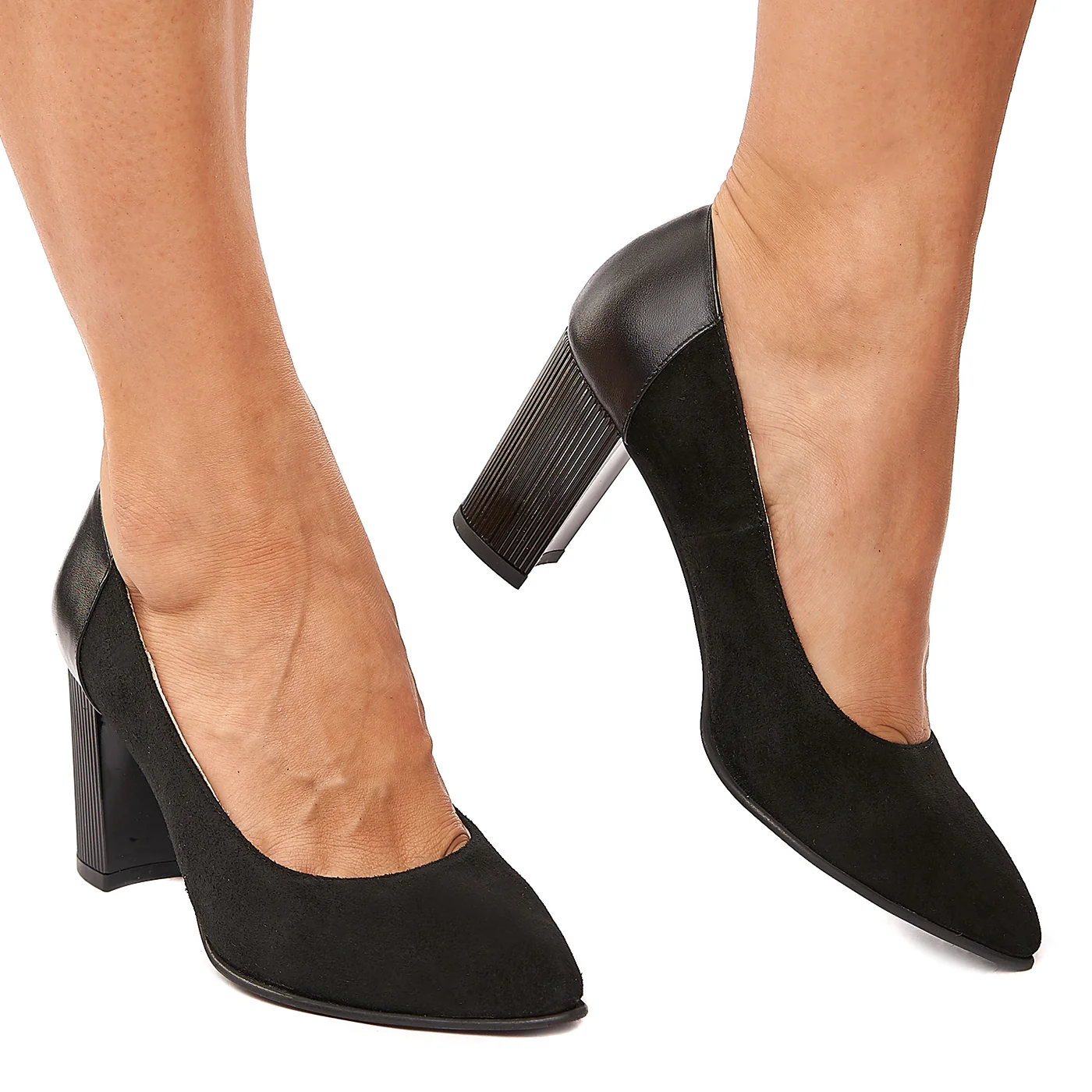 Pantofi dama din piele naturala neagra 4202 - Image 2