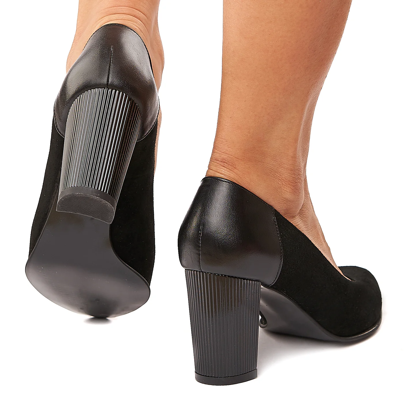 Pantofi dama din piele naturala neagra 4202 - Image 4