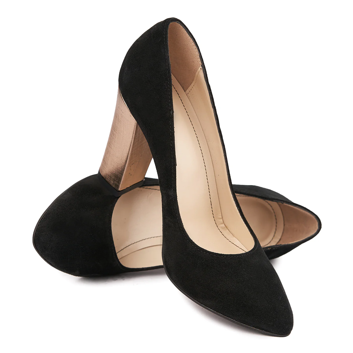 Pantofi dama din piele naturala neagra 4563 - Image 4