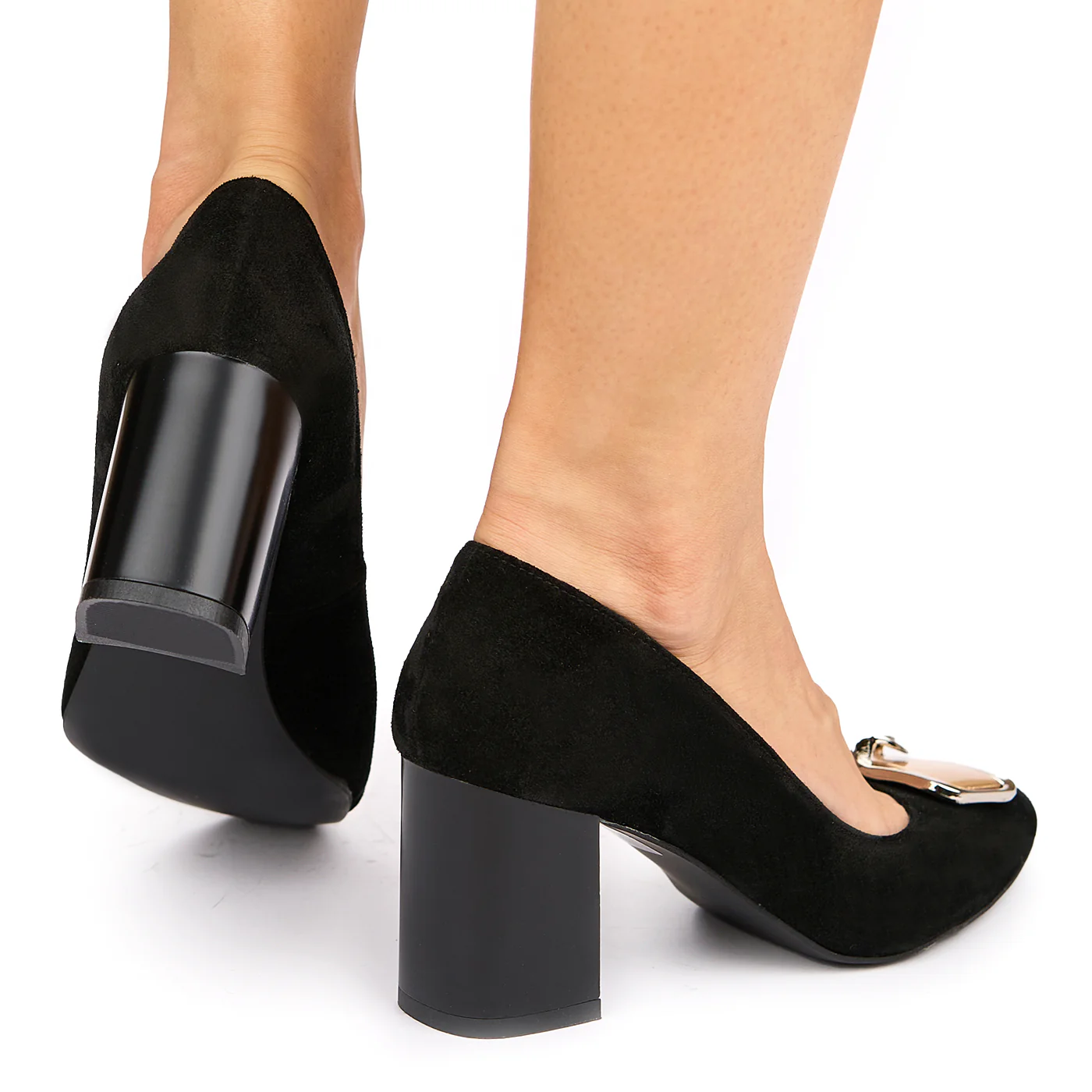 Pantofi dama din piele naturala neagra 4767 - Image 4