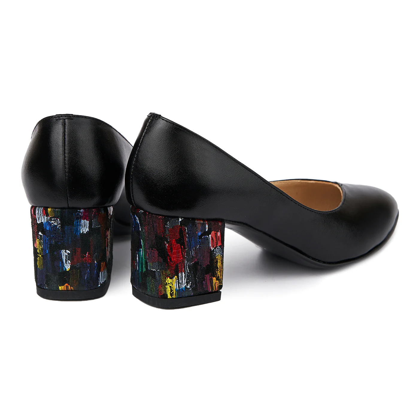Pantofi dama din piele naturala neagra 4980 - Image 2