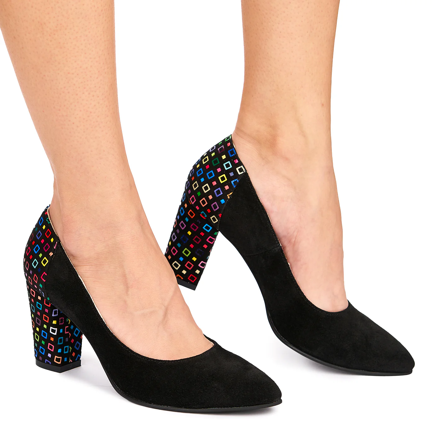 Pantofi dama din piele naturala neagra 9004 - Image 2