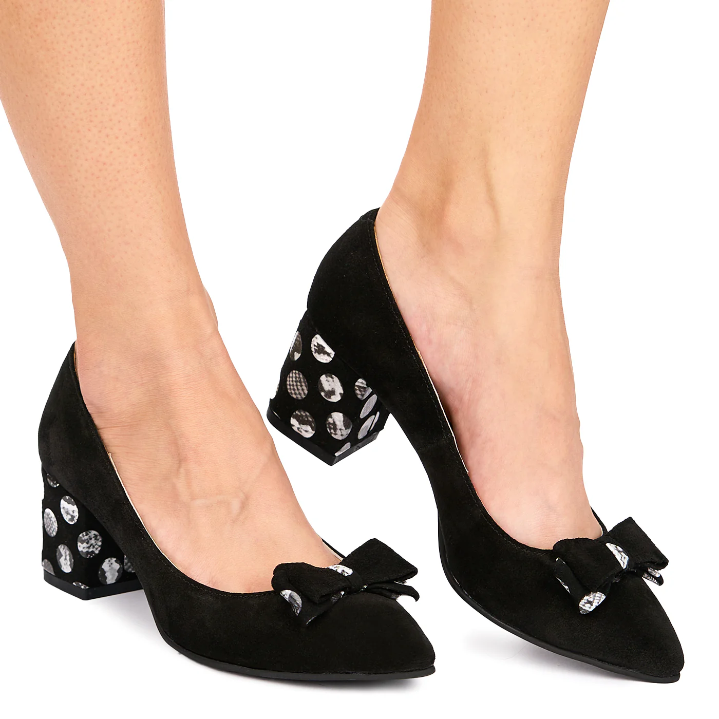 Pantofi dama din piele naturala neagra 9005 - Image 2