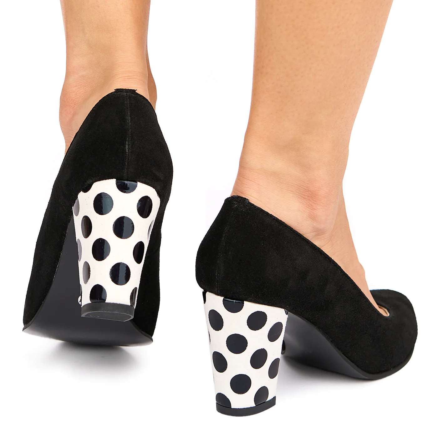 Pantofi dama din piele naturala neagra 9008 - Image 4
