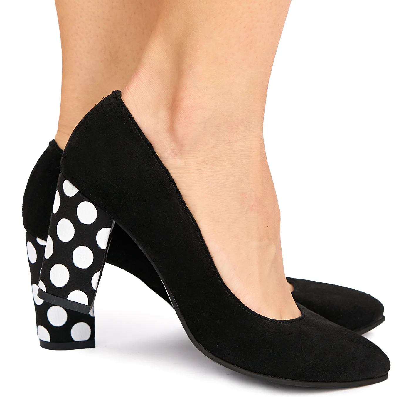 Pantofi dama din piele naturala neagra 9010