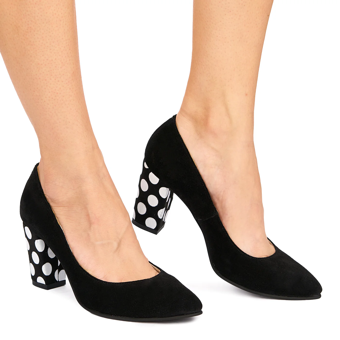 Pantofi dama din piele naturala neagra 9010 - Image 2