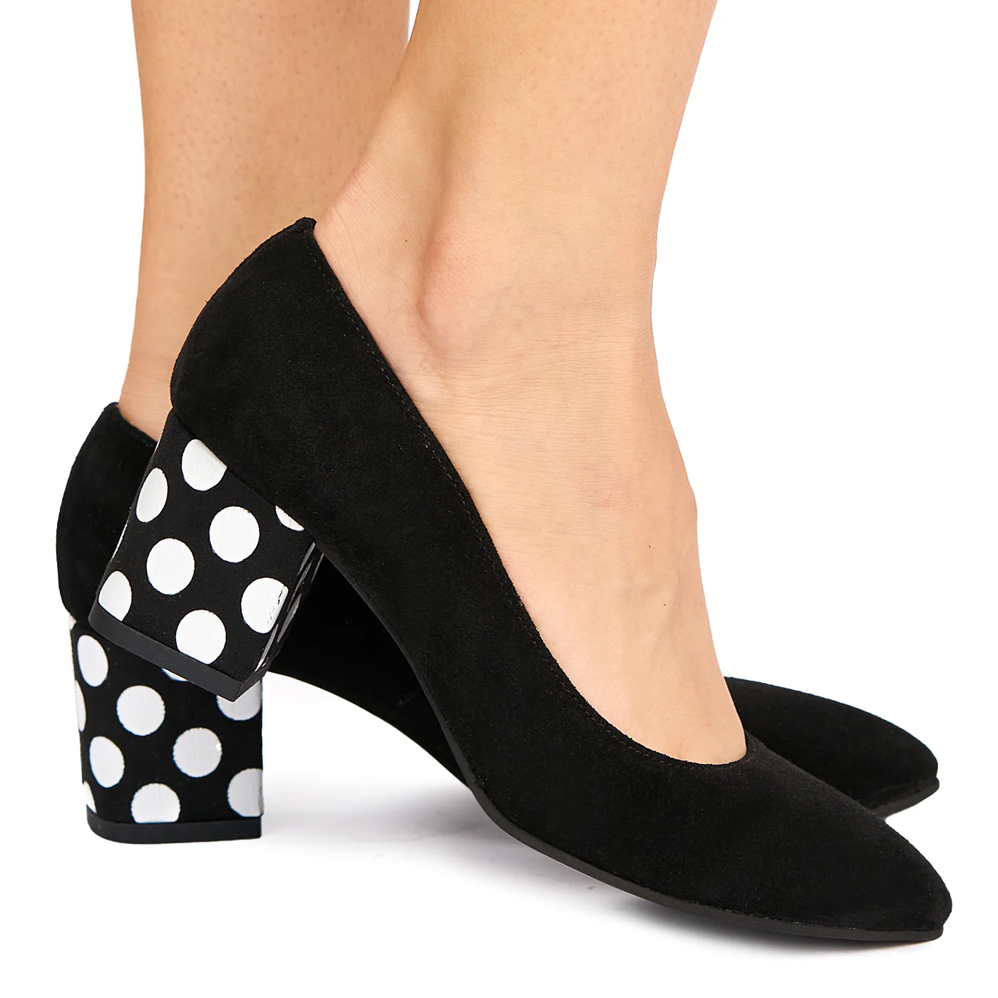Pantofi dama din piele naturala neagra 9013