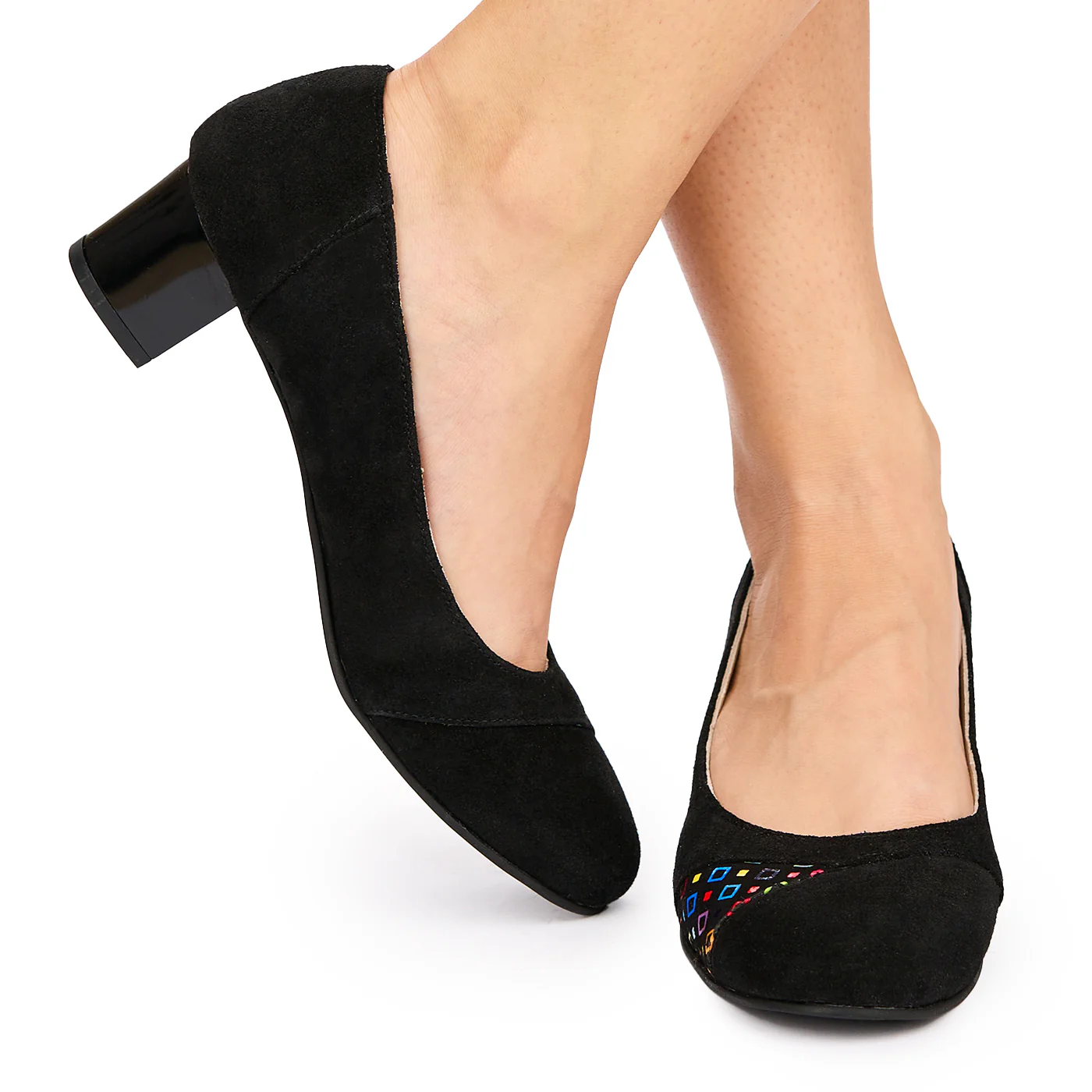 Pantofi dama din piele naturala neagra 9016 - Image 3