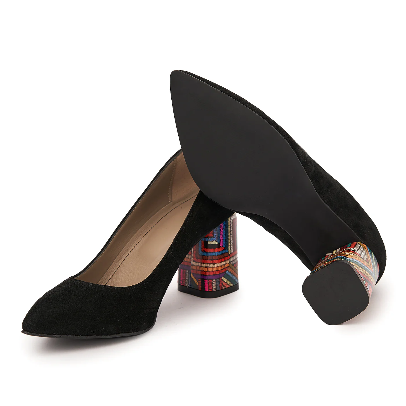 Pantofi dama din piele naturala neagra 9025 - Image 3