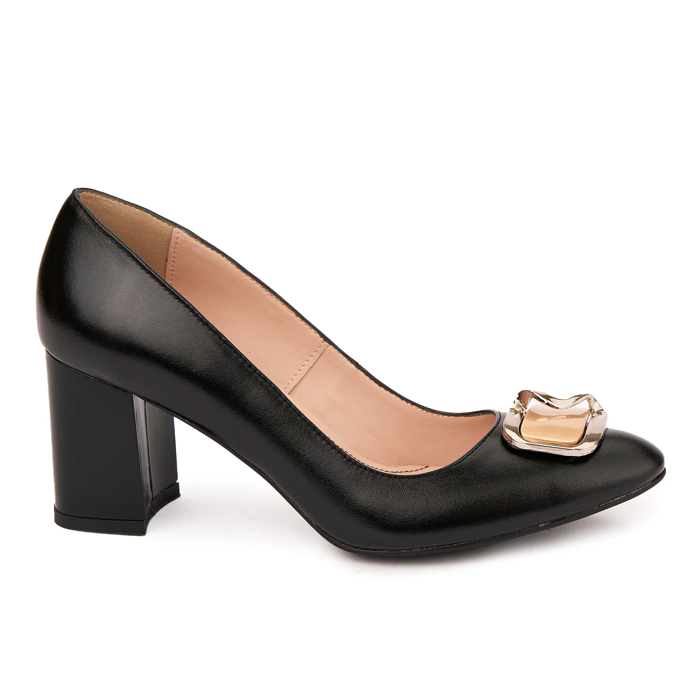 Pantofi dama din piele naturala neagra 9029
