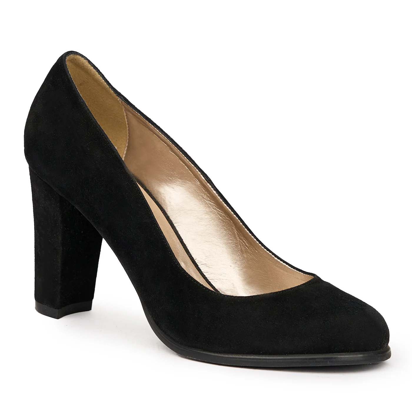 Pantofi dama din piele naturala neagra 9101