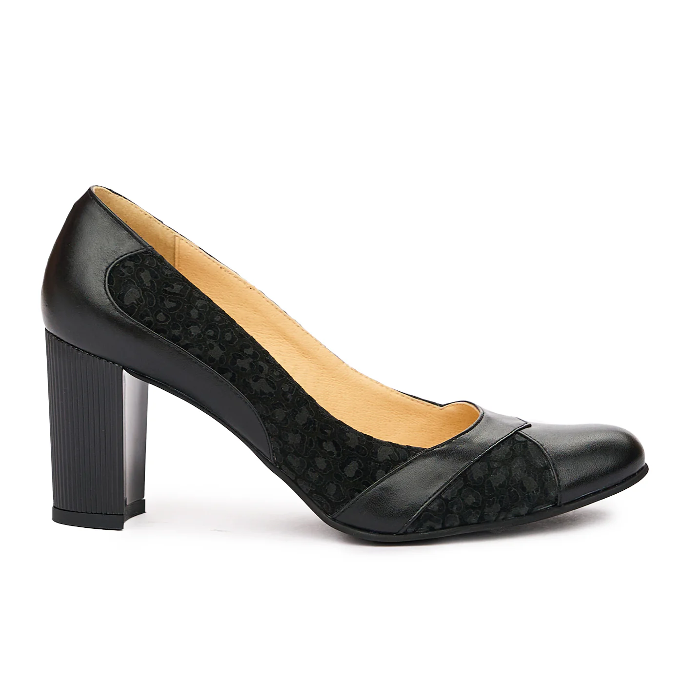 Pantofi dama din piele naturala neagra 9247