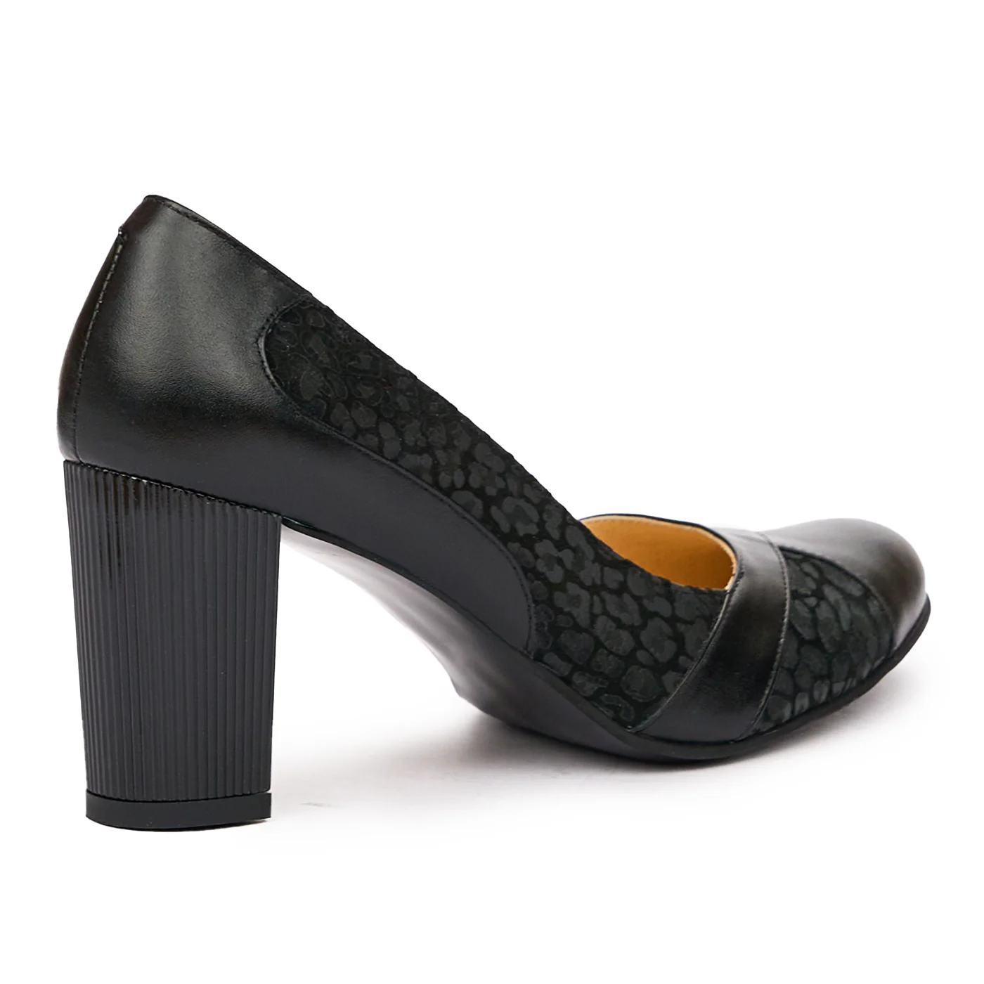 Pantofi dama din piele naturala neagra 9247 - Image 2