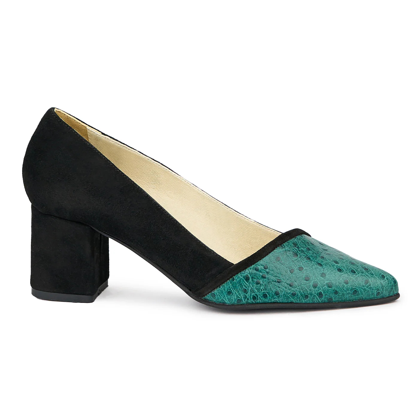Pantofi dama din piele naturala neagra 9372