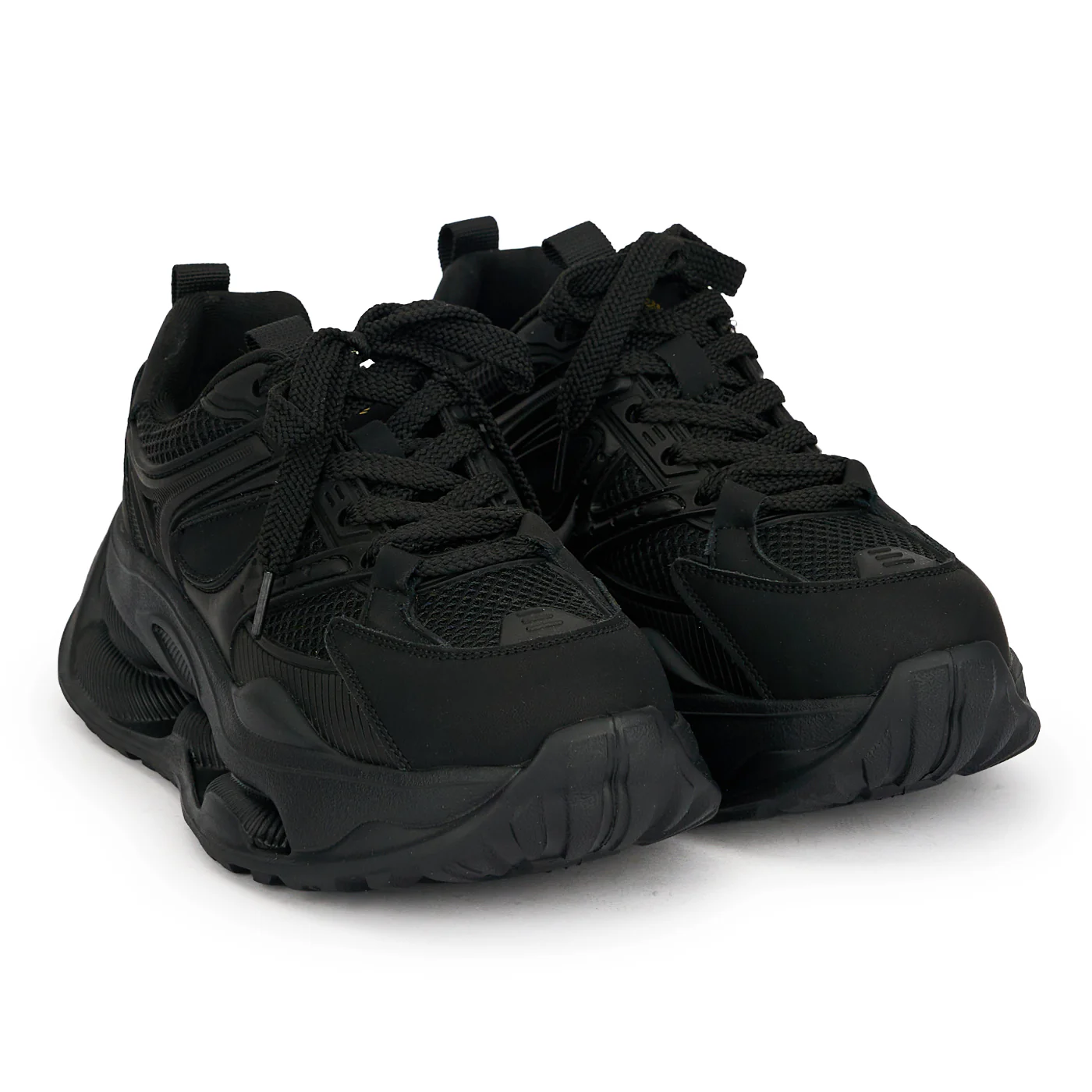 Pantofi dama din piele naturala neagra cu talpa inalta 5 cm 19061 - Image 4