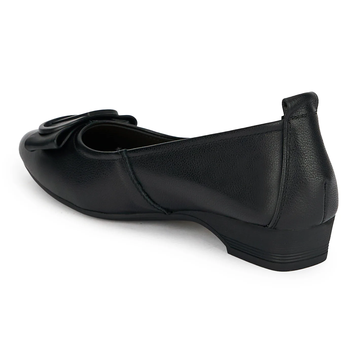 Pantofi dama din piele naturala neagra cu toc mic 2.5 cm 19368 - Image 2