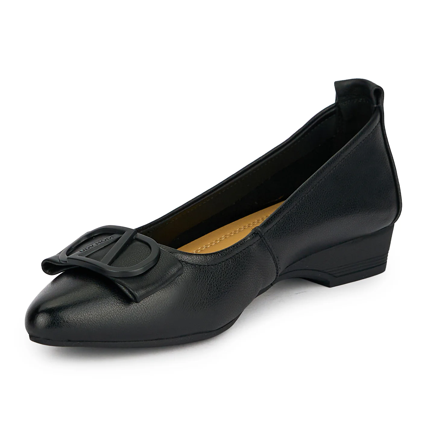 Pantofi dama din piele naturala neagra cu toc mic 2.5 cm 19368 - Image 3