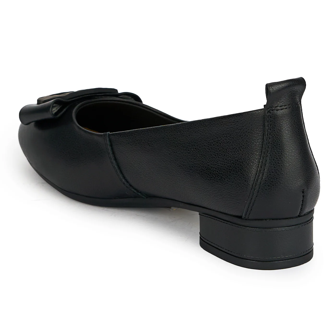 Pantofi dama din piele naturala neagra cu toc mic 2.5 cm 19365 - Image 2