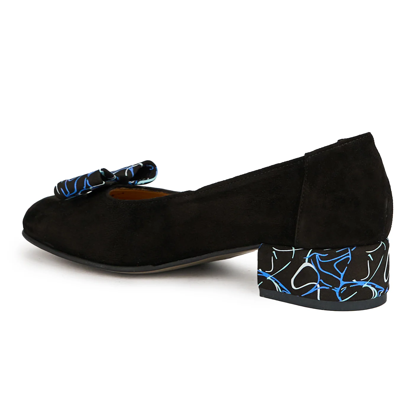 Pantofi dama din piele naturala neagra cu toc mic 3.5 cm 14974 - Image 2