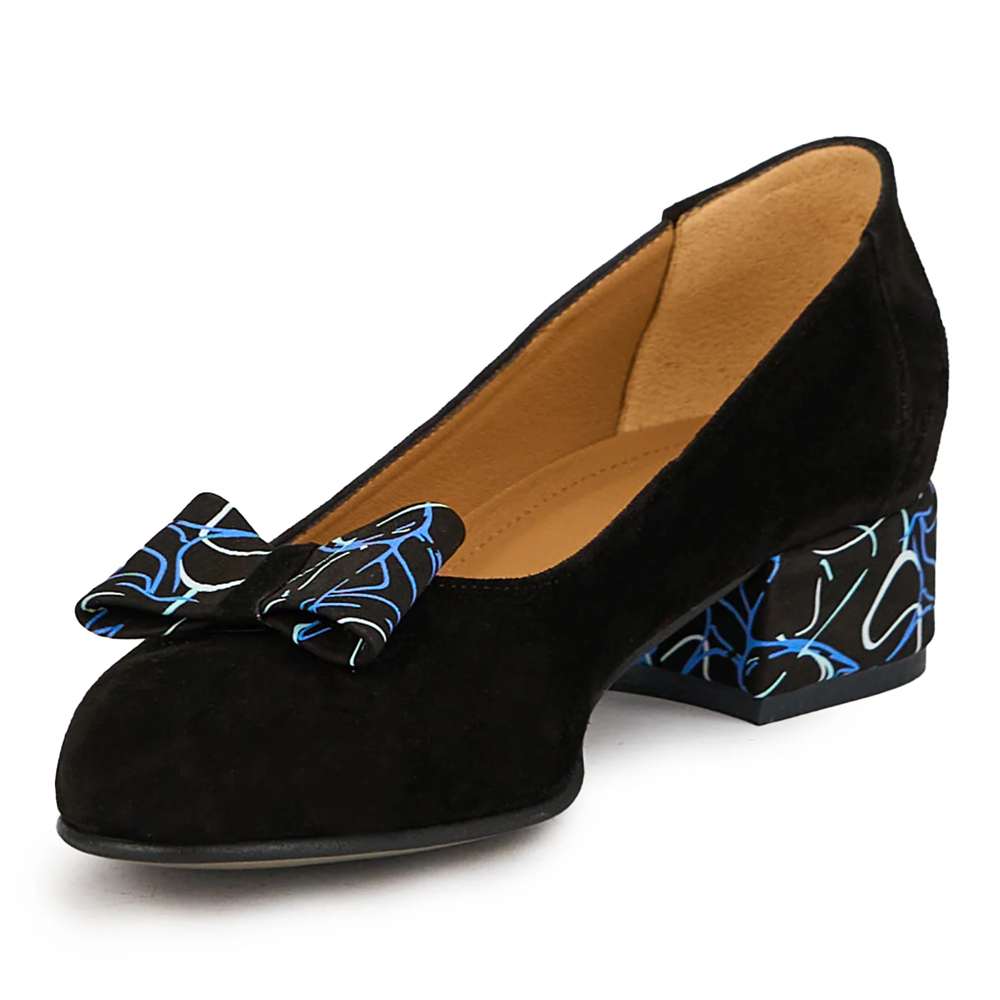 Pantofi dama din piele naturala neagra cu toc mic 3.5 cm 14974 - Image 3