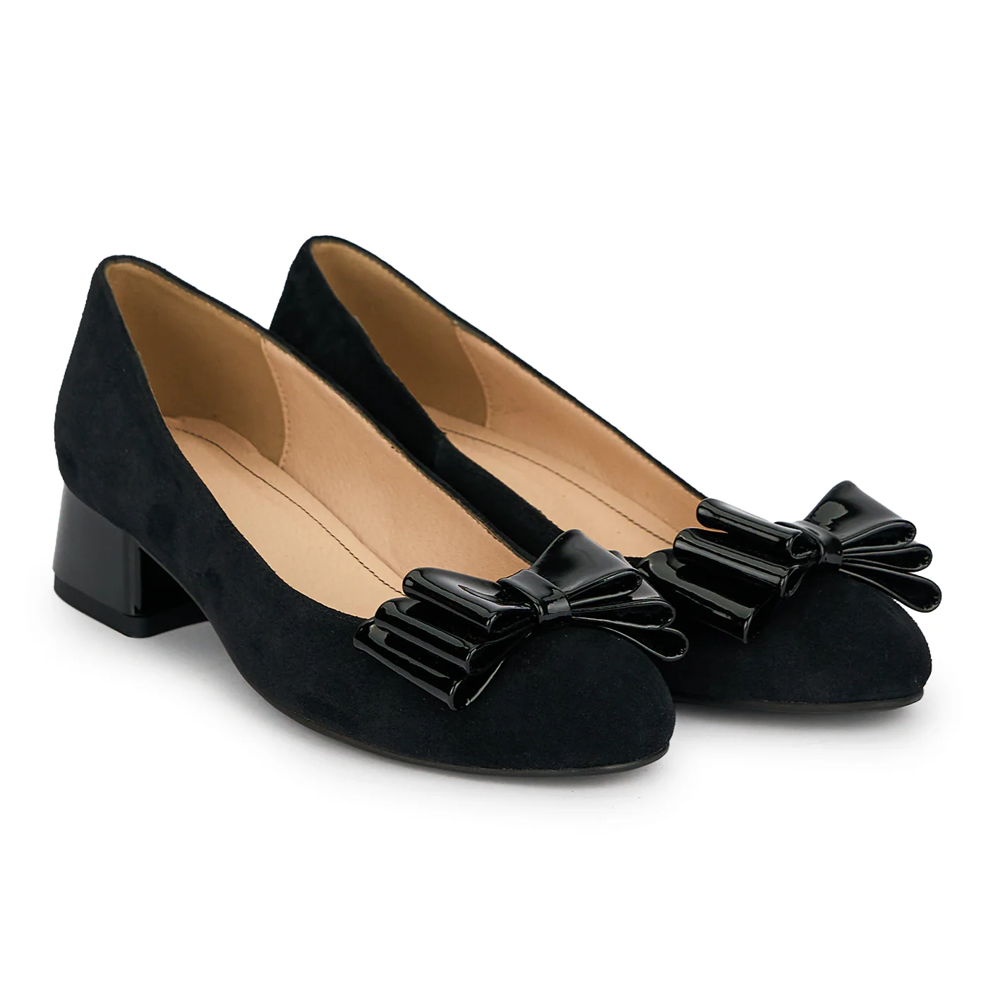 Pantofi dama din piele naturala neagra cu toc mic 3.5 cm 19386 - Image 4
