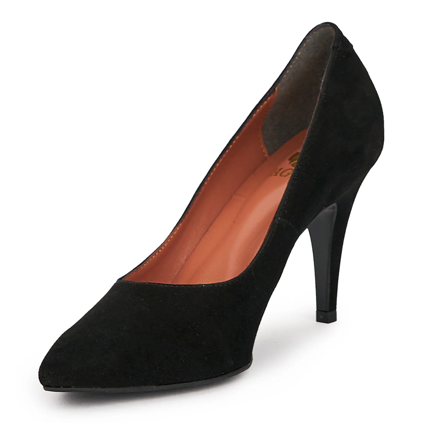 Pantofi dama din piele naturala neagra cu toc subtire 9 cm 15361 - Image 3