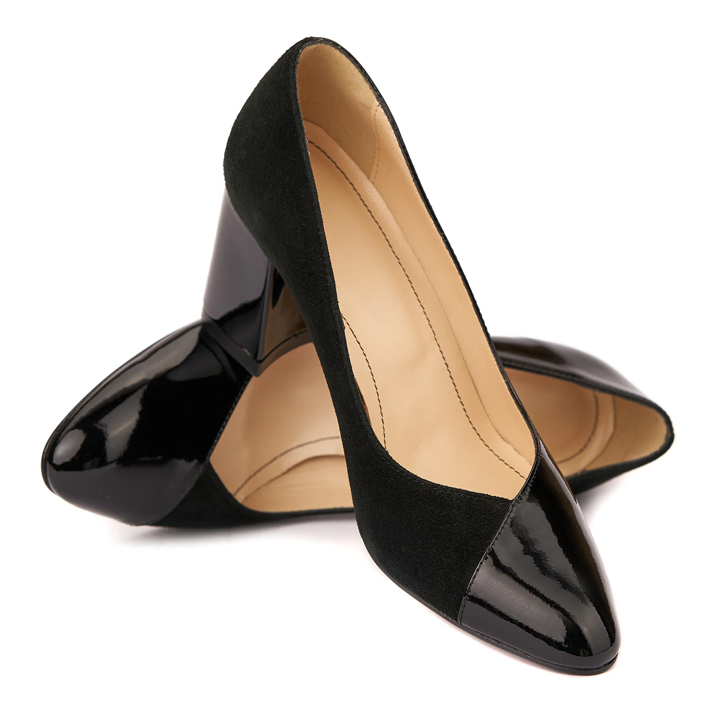 Pantofi dama din piele naturala neagra lacuita  4419 - Image 4
