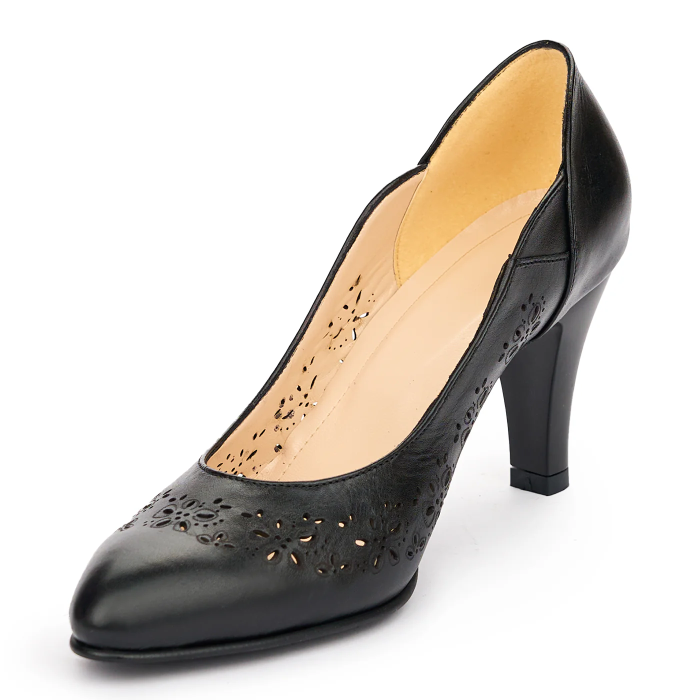 Pantofi Dama Din Piele Naturala Negru 12977 - Image 3