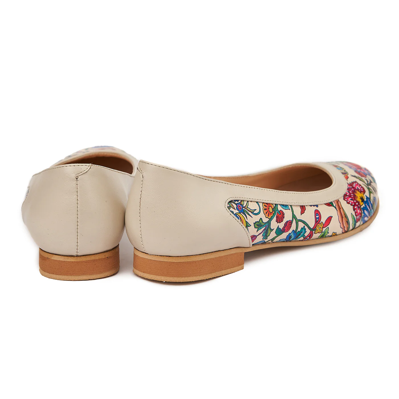 Pantofi dama din piele naturala nude 4936 - Image 2