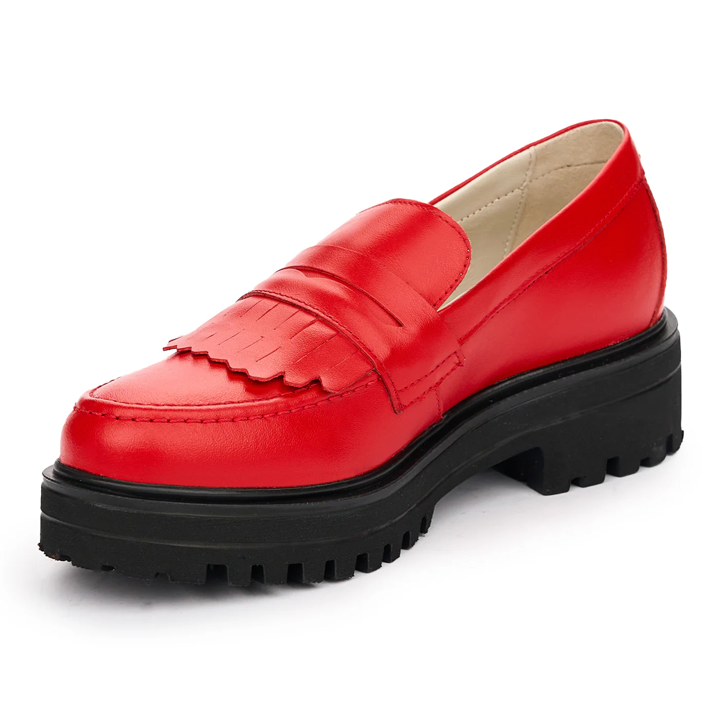 Pantofi Dama Din Piele Naturala Rosie 12974 - Image 3