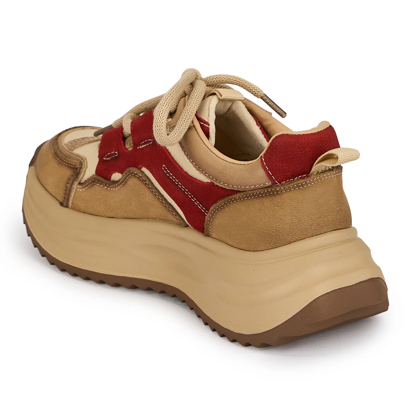 Pantofi dama din piele naturala rosie 19535 - Image 2
