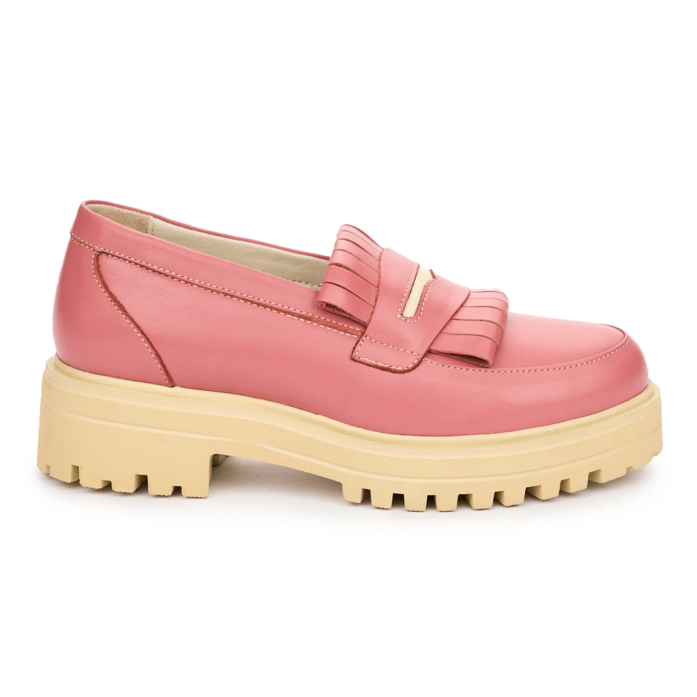 Pantofi Dama Din Piele Naturala Roz 12971