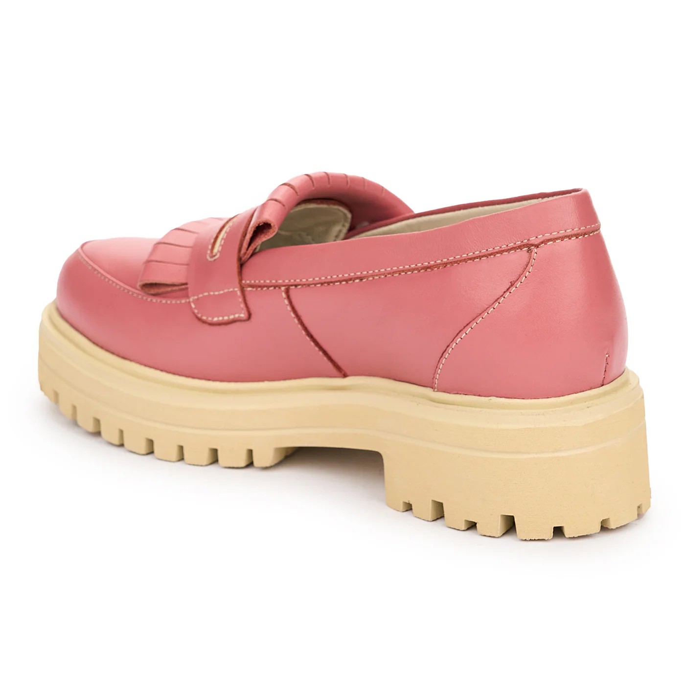 Pantofi Dama Din Piele Naturala Roz 12971 - Image 2