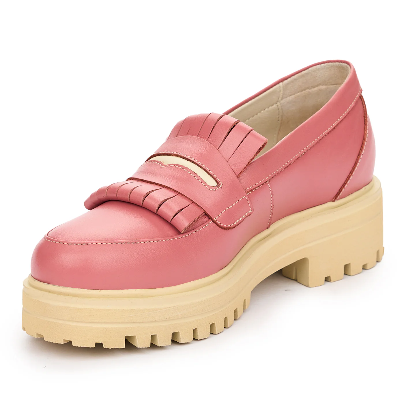 Pantofi Dama Din Piele Naturala Roz 12971 - Image 3