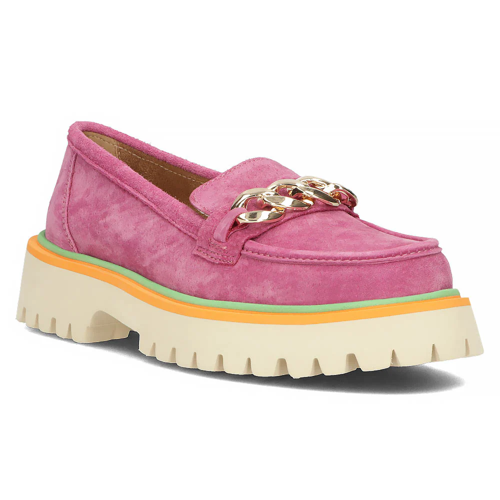 Pantofi dama din piele naturala roz 13024 - Image 2