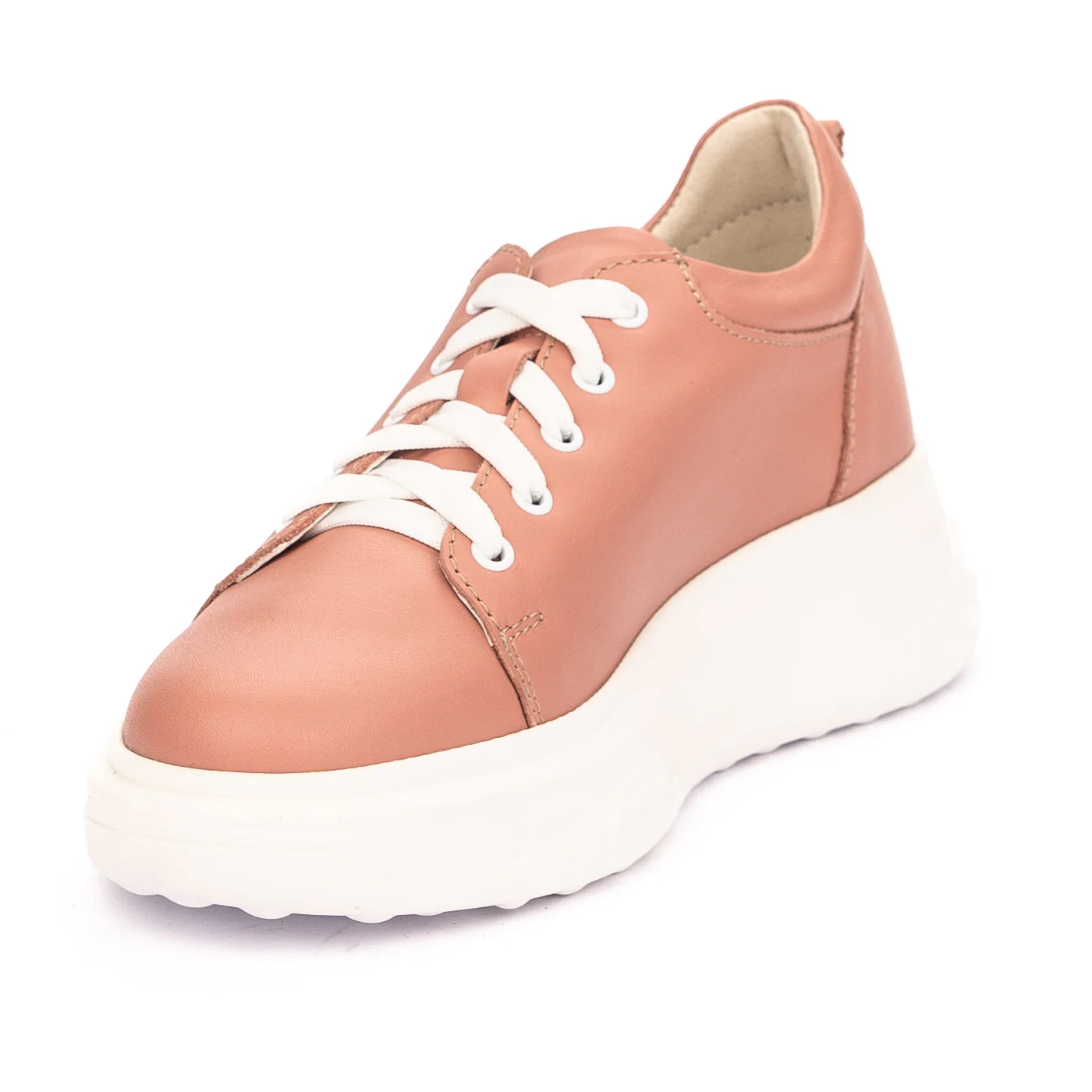 Pantofi dama din piele naturala roz 13185 - Image 3