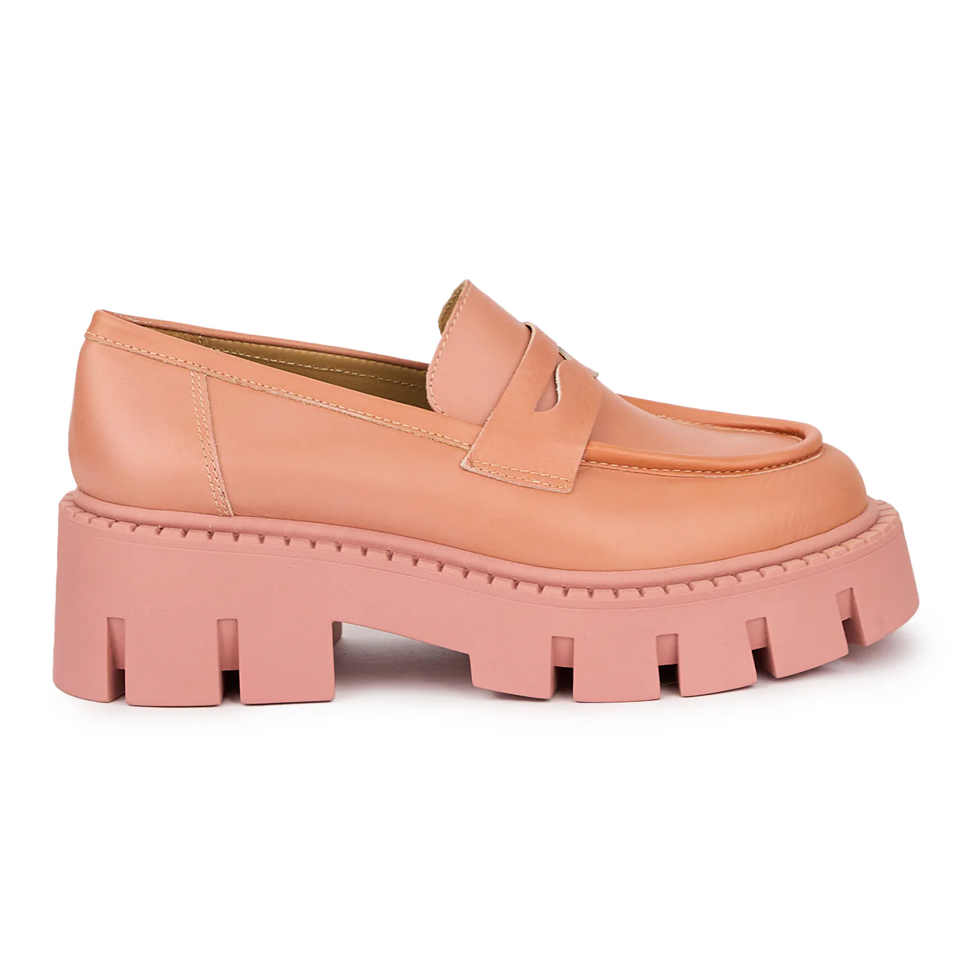 Pantofi dama din piele naturala roz 15347