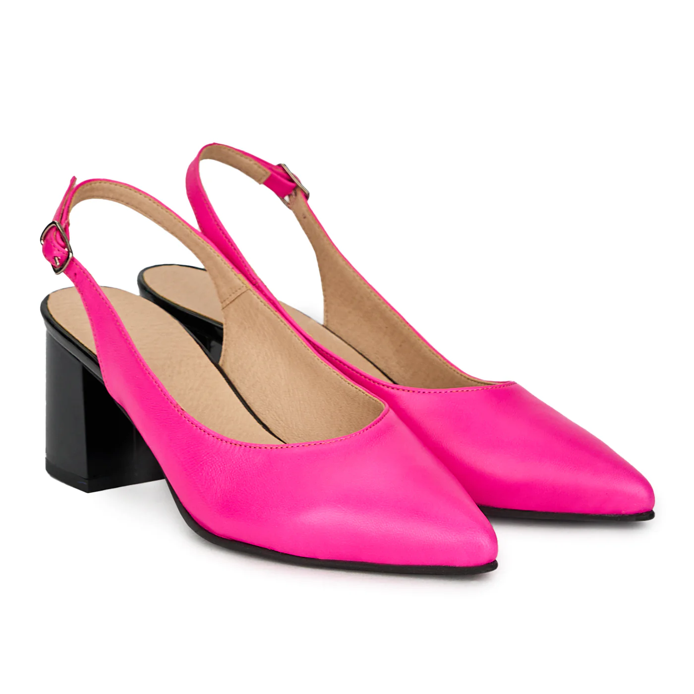 Pantofi dama din piele naturala roz 17653 - Image 4