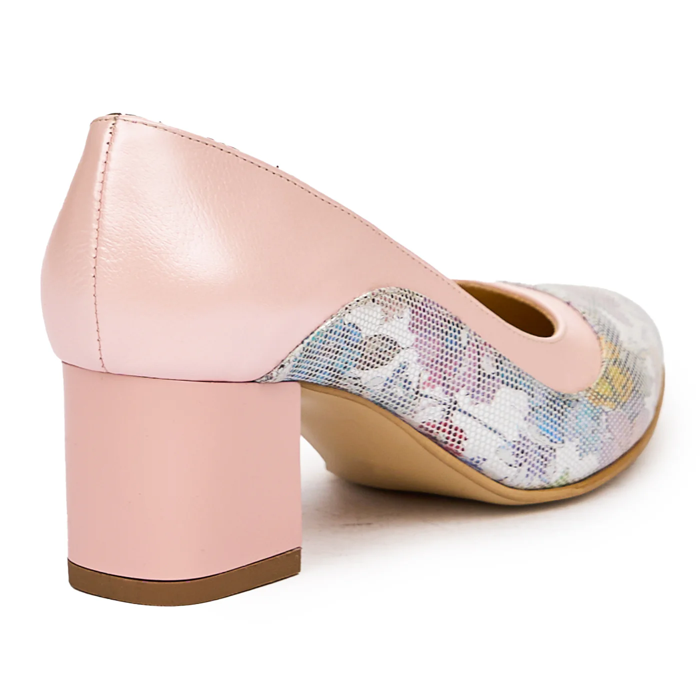 Pantofi dama din piele naturala roz 9293 - Image 2