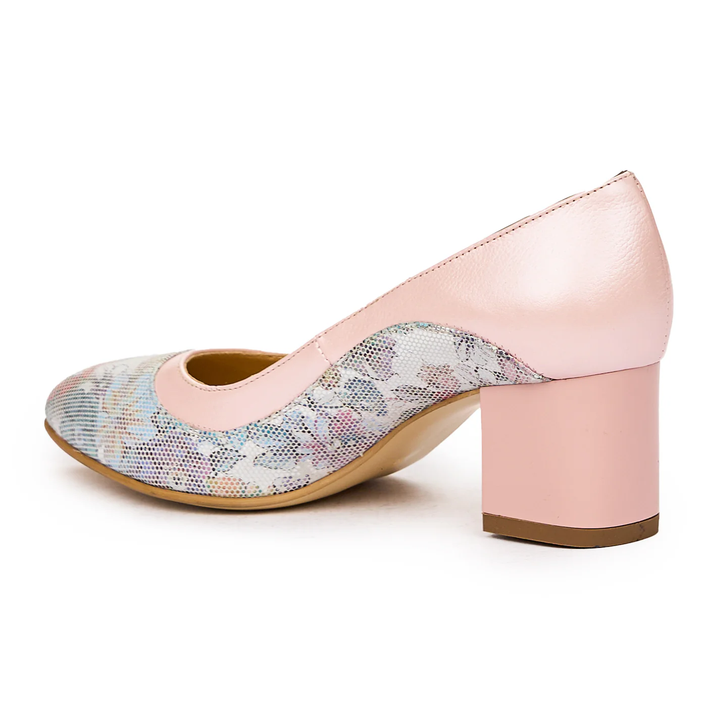 Pantofi dama din piele naturala roz 9293 - Image 3