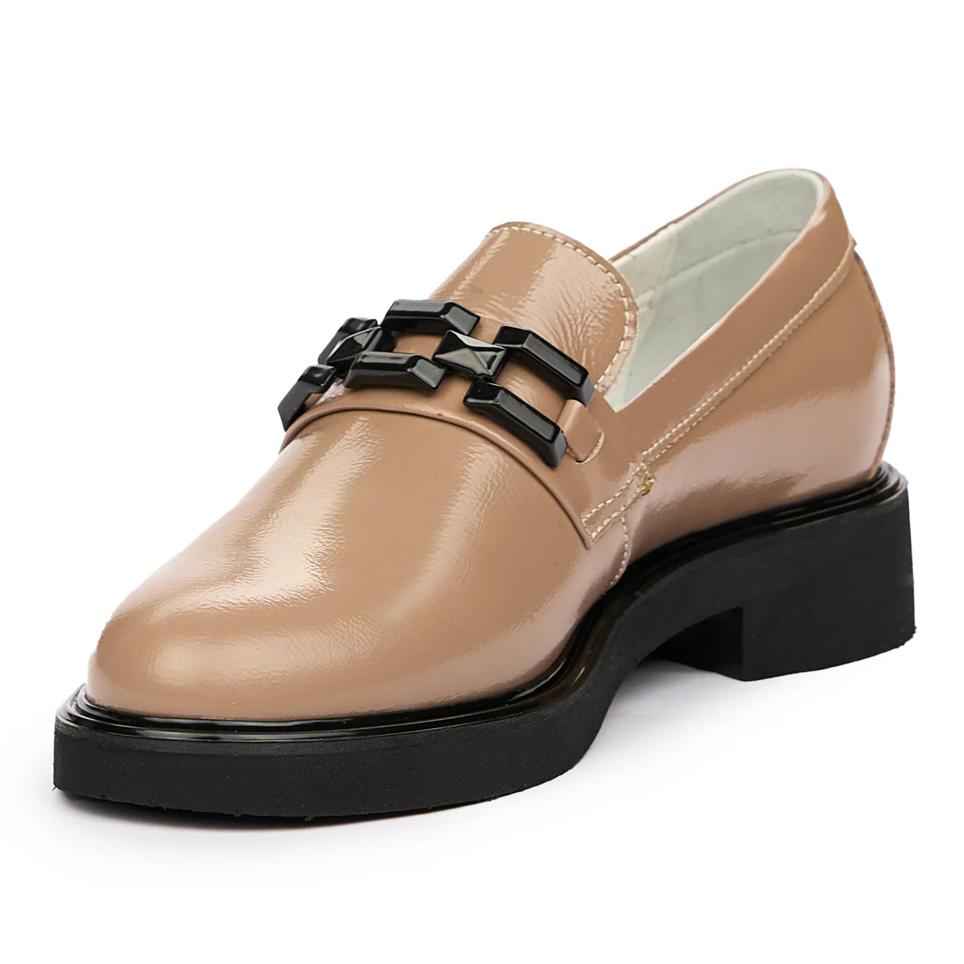 Pantofi dama din piele naturala bej 9439 - Image 4