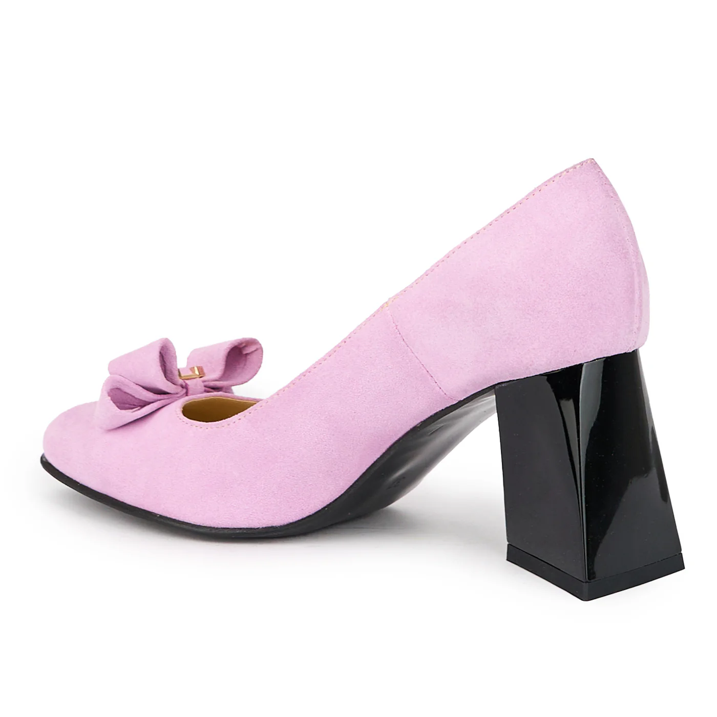 Pantofi dama din piele naturala cu toc gros 7.5 cm 15259 - Image 2