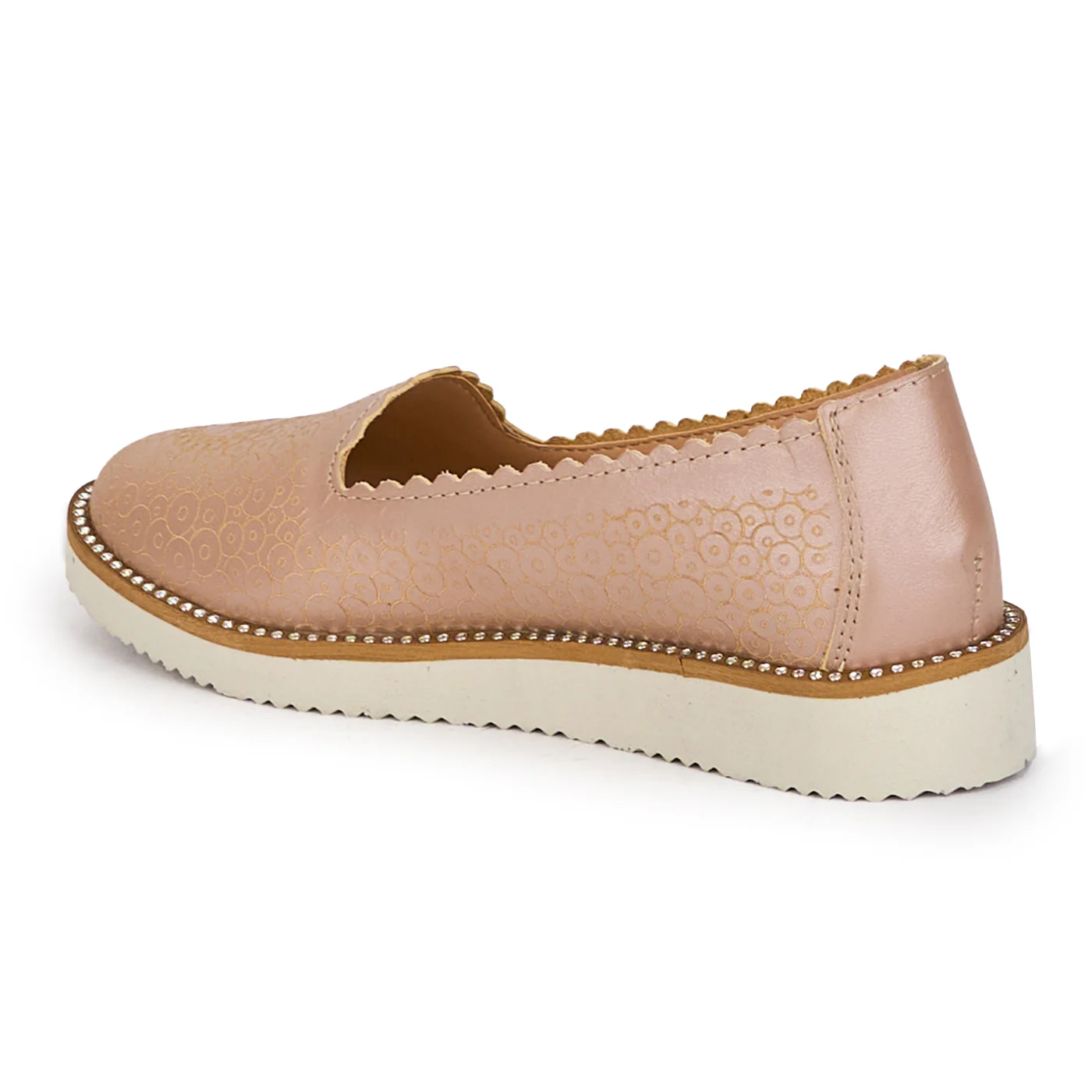 Pantofi dama din piele naturala roz pal 18148 - Image 2