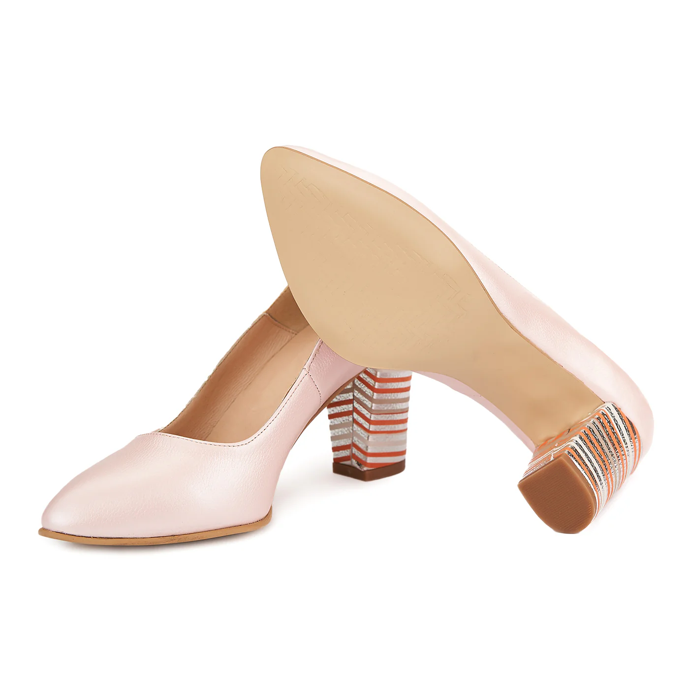 Pantofi dama din piele naturala bej 4142 - Image 3