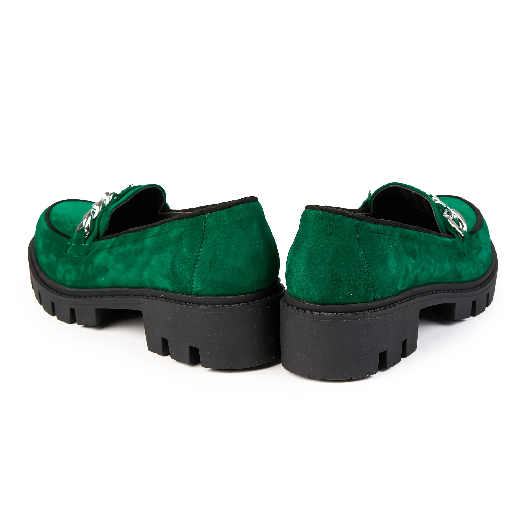 Pantofi dama din piele naturala verde 14821 - Image 4