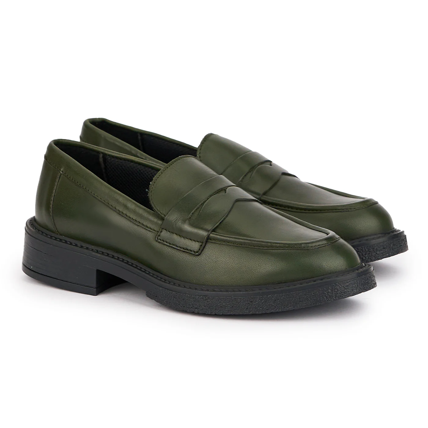 Pantofi dama din piele naturala verde 16932 - Image 4