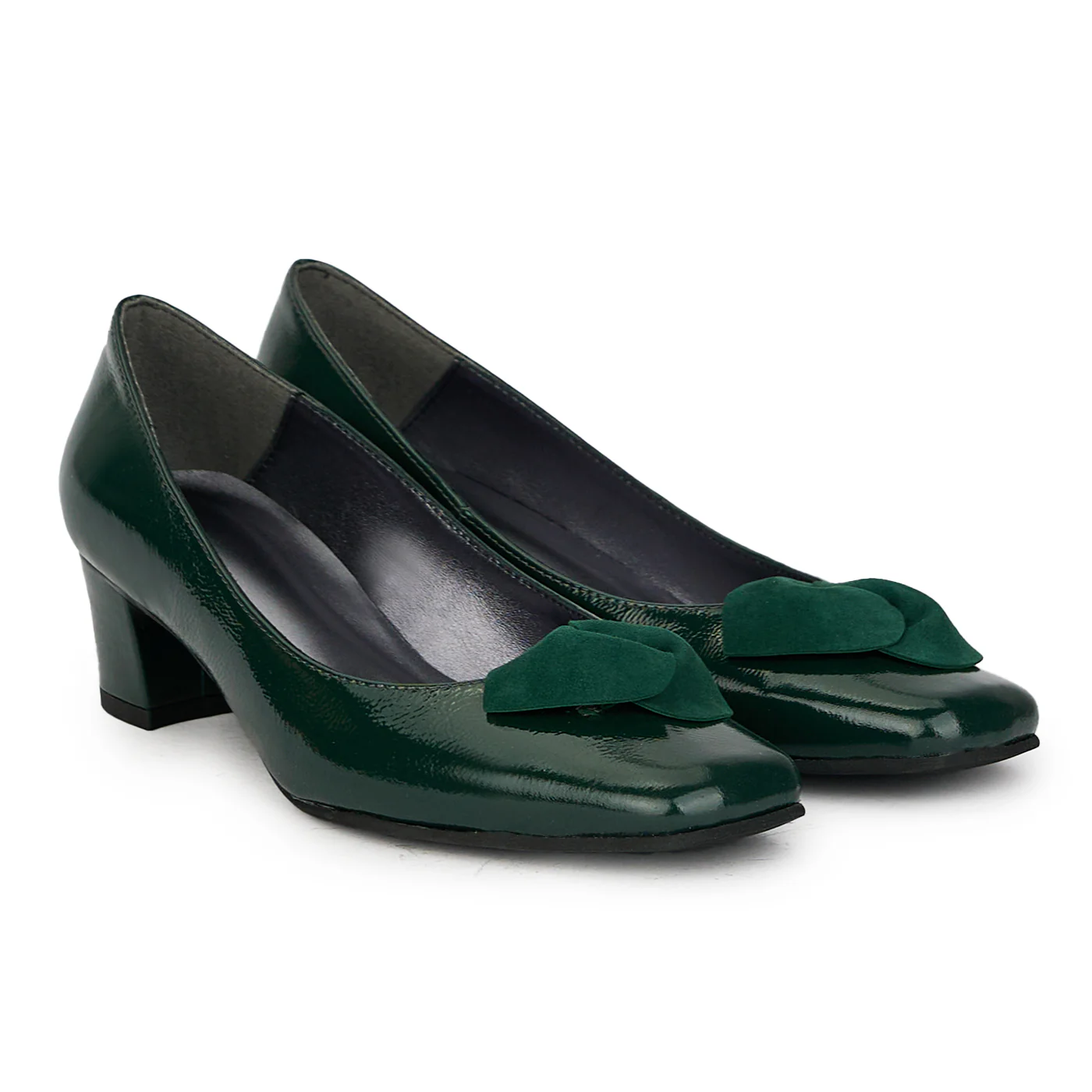 Pantofi dama din piele naturala verde 17612 - Image 4