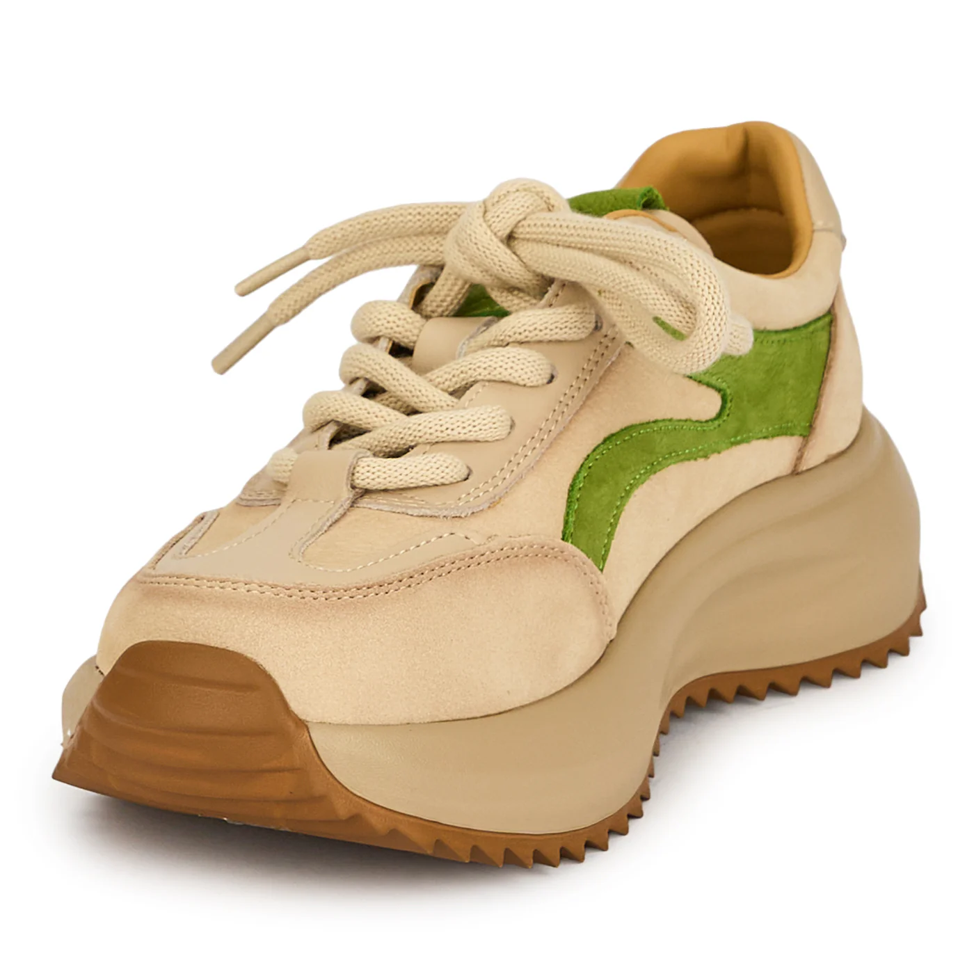 Pantofi dama din piele naturala verde 19265 - Image 3
