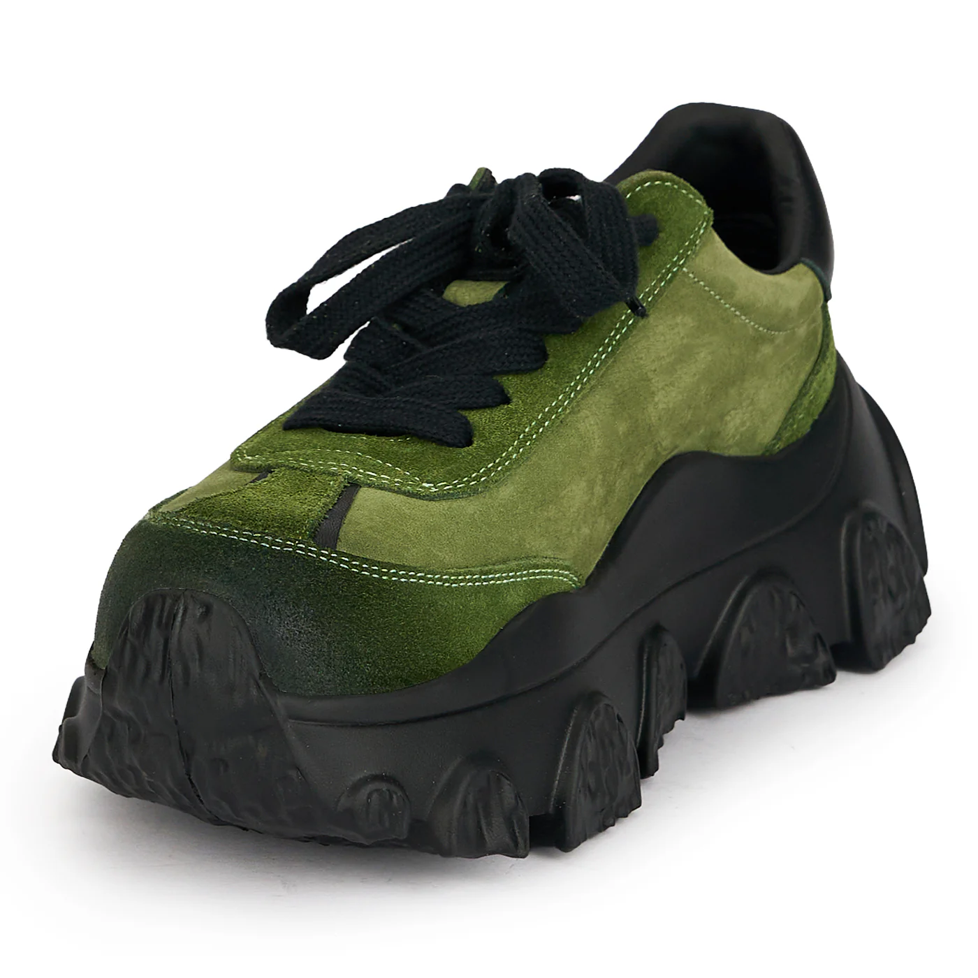 Pantofi dama din piele naturala verde 19539 - Image 3