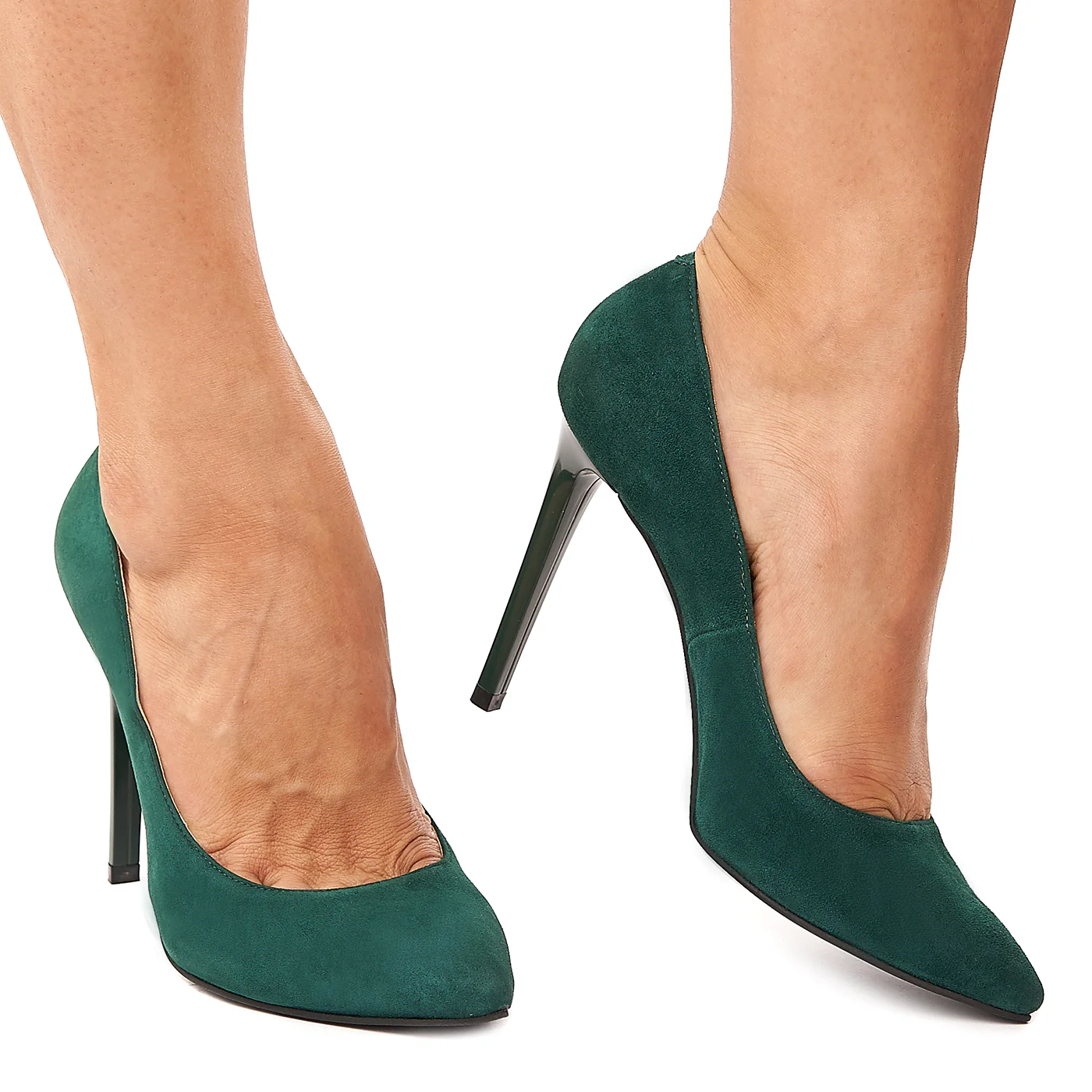 Pantofi dama din piele naturala verde 4190 - Image 2